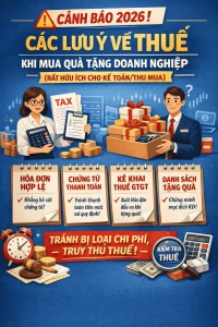 Các lưu ý về thuế khi mua quà tặng doanh nghiệp