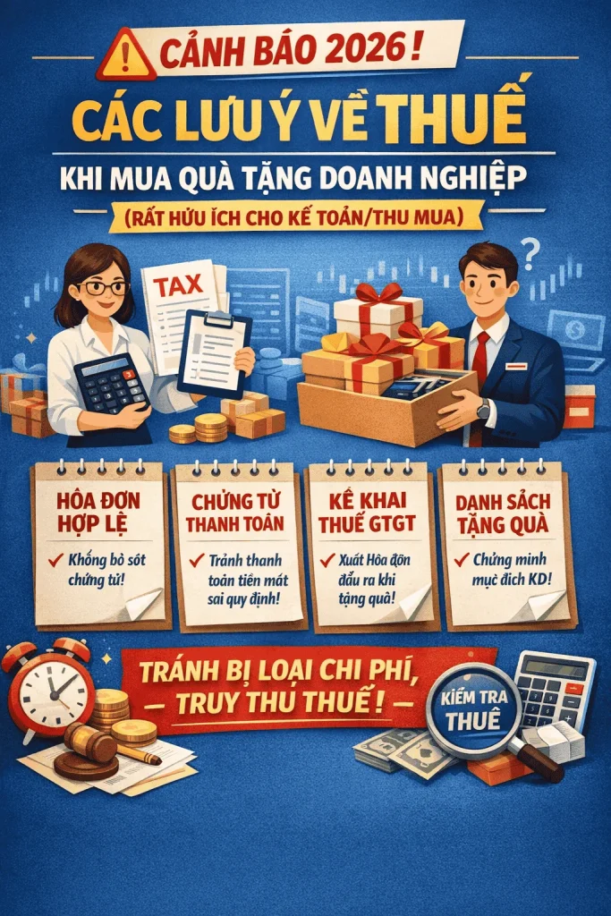Các lưu ý về thuế khi mua quà tặng doanh nghiệp