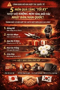 5 món quà tặng "tối kỵ" tuyệt đối không nên tặng đối tác Nhật Bản/Hàn Quốc